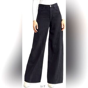 NWT- Rag & Bone- Sofie Splice High-Rise Jean Clean Highland Washed Black Size 25